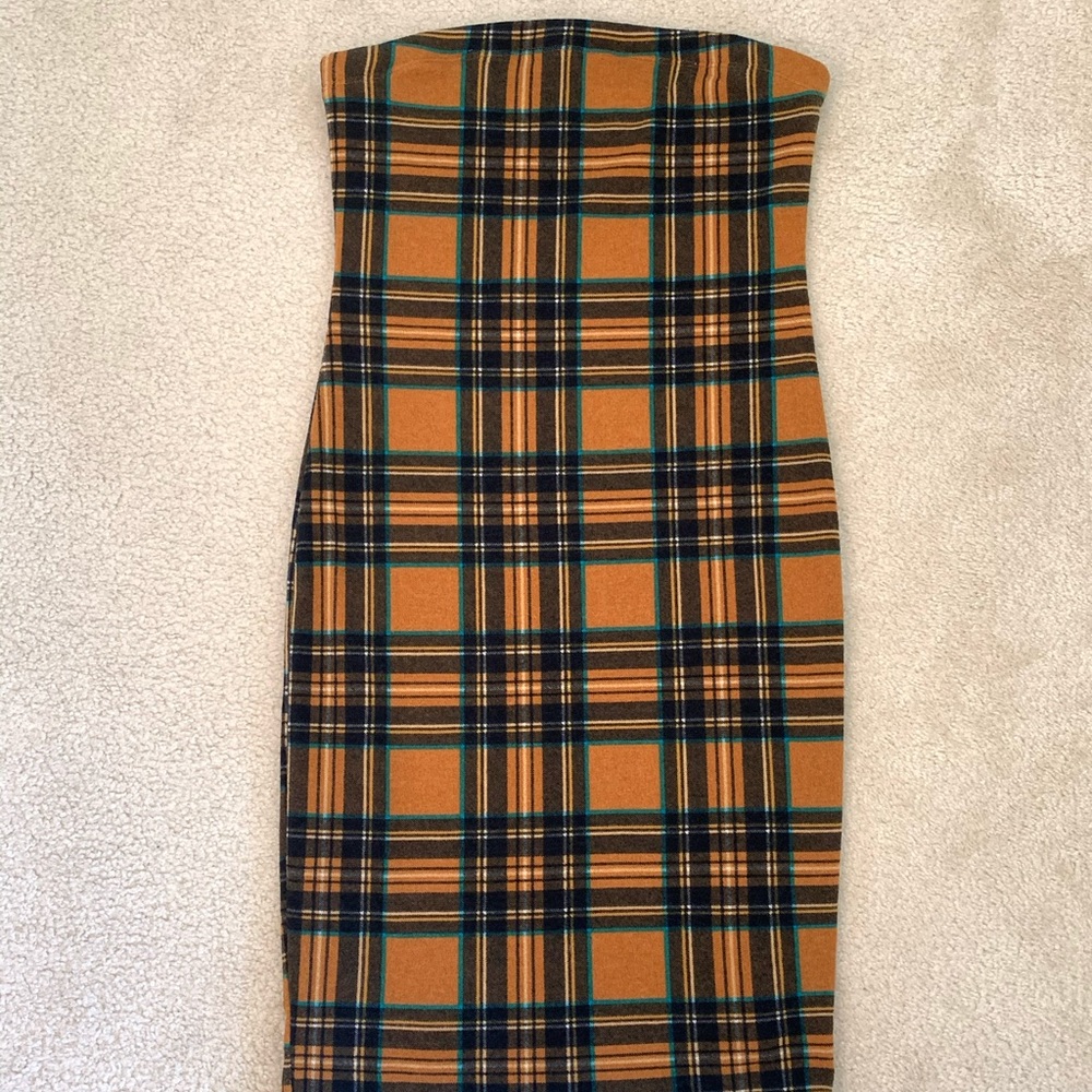Plaid mini dress